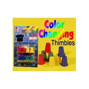  Color Changing Thimble Trick Magic Close Up Magicians 