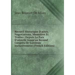   Cambray Inclusivement (French Edition) Jean Rousset De Missy Books
