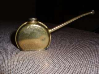 Tiny Vintage Brass NECCHI Oil Can Tin Oiler EXCELLENT CONDITION 