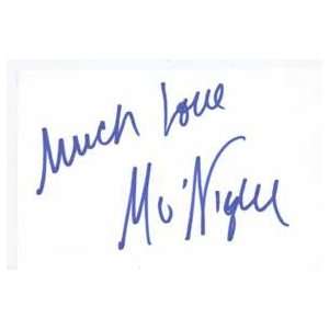  MO NIQUE Signed Index Card In Person: Everything Else