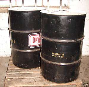 Drydene Superior 55 Gallon Oil Drum Empty Barrel Lot>2  