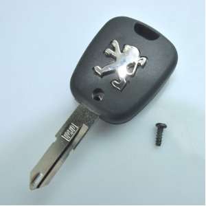  2 Buttons Blank Remote Key Car Case Shell for Peugeot 206 