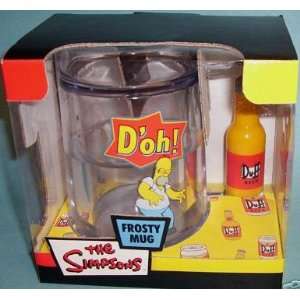  Simpsons Frosty Mug with Duff Beer Handle Freeze Cold TV 