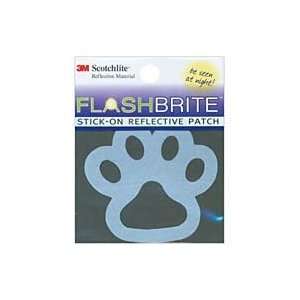  Flashbrite Stick On Reflective Patch: Paw Print: Arts 