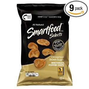 Smartfood Selects Multigrain Popped Chips, Cinnamon Brown Sugar, 3.25 