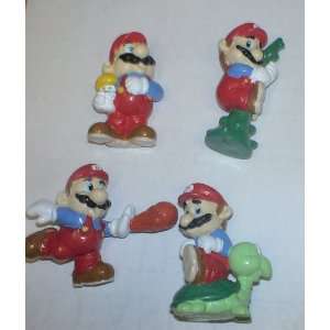   1989 Nintendo Super Mario Bros Set of 4 Pvc Figures 
