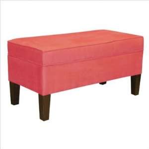    Skyline Furniture Storage Bench in Red 848 (Red): Home & Kitchen