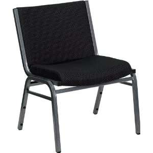   Extra Wide Black Fabric Stack Chair by Flash Furniture: Home & Kitchen