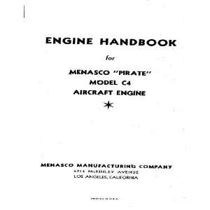    Menasco Aircraft Engines C4 / C4S Pirate / D4 Super Pirate Books