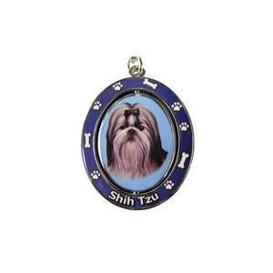  Tan and White Shih Tzu Spinning Keychain Toys & Games