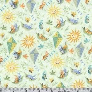  45 Wide Ethan Michael Flannel Sunny Days Lime Fabric By 