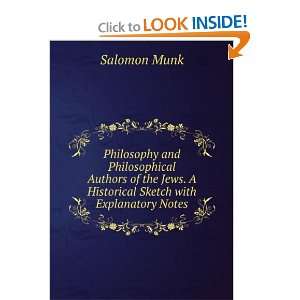   Jews A Historical Sketch with Explanatory Notes Salomon Munk Books