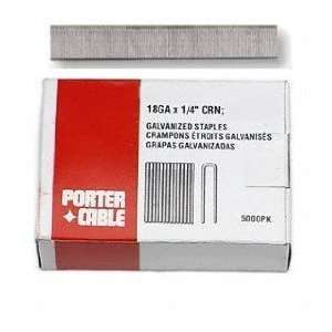 Porter Cable PNS18150 18 Gauge 1/4 Inch Crown Galvanized Staples, 5000 