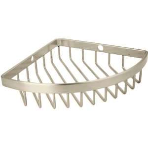   Satin Nickel Shower Corner Basket Rack Caddy: Home & Kitchen