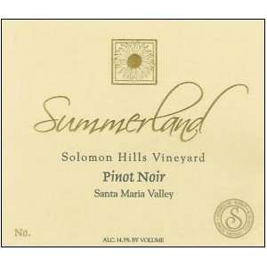  2008 Summerland Solomon Hills Pinot Noir 750ml Grocery 
