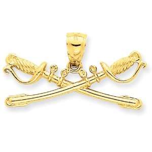  14K Swords Pendant: Jewelry