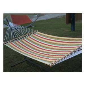  Outer Banks QH/CAHS Quilted Hammock with Stand: Patio 