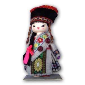   Inch Wood Doll with various minority costumes