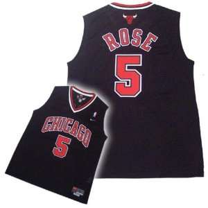  Nike Chicago Bulls #5 Jalen Rose Black Swingman Jersey 