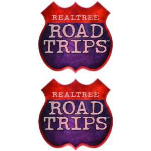  4x4 Inch Realtree Road Trips Shield Decal Set (Pack of 2) Automotive