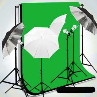 Photo Studio Lighting Kit Backdrop Stand Muslin 847263071862  
