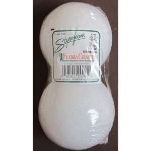  FloraCraft Styrofoam Balls Pack of 2 Each 4 Diameter 