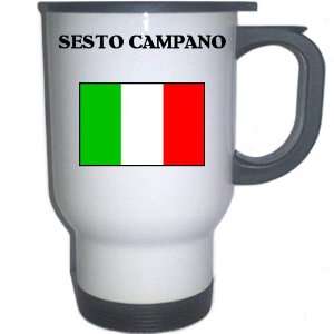  Italy (Italia)   SESTO CAMPANO White Stainless Steel Mug 