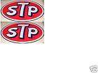 STP STICKER 2 pieces NOS NEW ORIGINAL 1970s Peel Off PLASTIC 3/4 x 2 