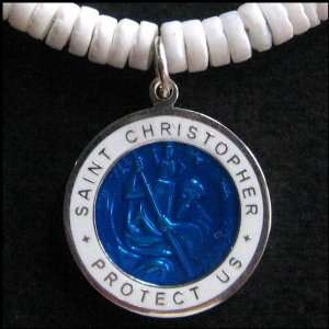   St. Christopher Surfer Puka Shell Necklace: Everything Else