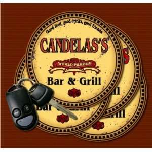 CANDELAS Family Name Bar & Grill Coasters  Kitchen 