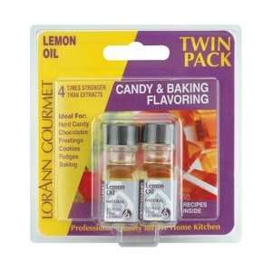  Oils Candy & Baking Flavoring Oil 0.125 Ounce Bottle 2/Pkg Lemon Oil 