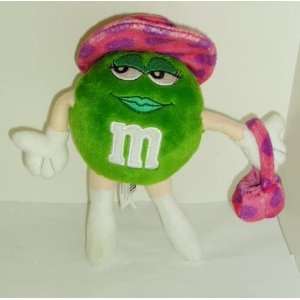  M&Ms Chocolate Candy Green Stuffed Plush Toy 8 Official 