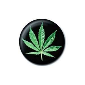  CANNABIS LEAF Pinback Button 1.25 Pin / Badge Everything 