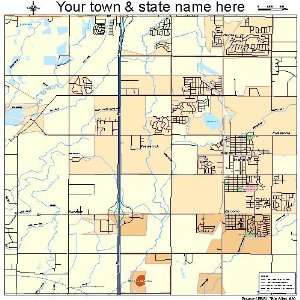  Street & Road Map of Frederick, Colorado CO   Printed 