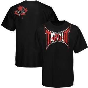  TapouT Black Canuck T shirt: Sports & Outdoors