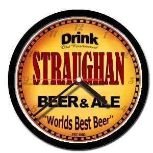  STRAUGHAN beer and ale cerveza wall clock: Everything Else