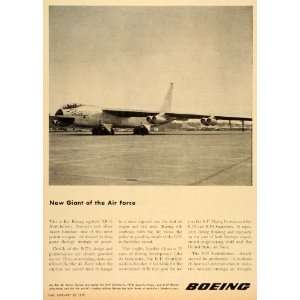  1952 Ad Stratofortress XB 52 Eight Jet Boeing Aircraft 