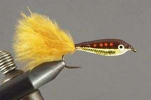 Perch epoxy minows, wet fly fishing flies, mouches pêche #8  