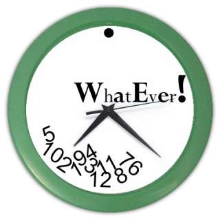 The WHATEVER! NEW ROUND WALL CLOCK 7 Colors Available  