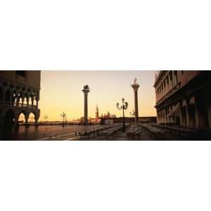 Sculptures in Front of a Building, St. Marks Square, Venice, Italy 