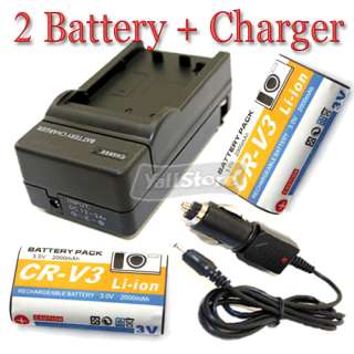 Battery CR V3 +Charger for Kodak CRV3 C310 C530 C875  