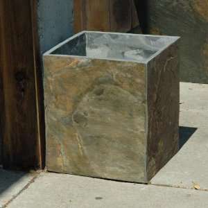  Slate Planter 16x16x18H: Home & Kitchen