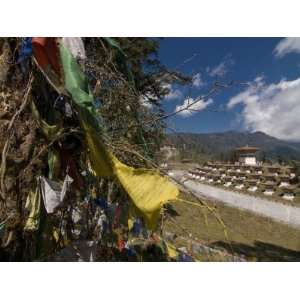  Prayer Flags on Top of the Dochu La Mountain Pass, Bhutan 
