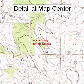  USGS Topographic Quadrangle Map   Stotts City, Missouri 