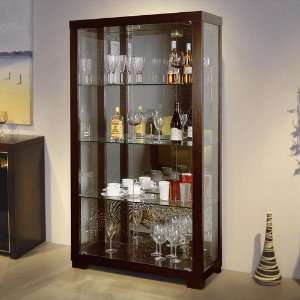  Hokku Designs Display Cabinet in Wenge   D2 Dbcjo