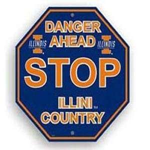  Illinois Fighting Illini Stop Sign: Sports & Outdoors