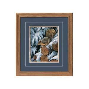  Rosemary Millette   Wood Pile   Squirrel Framed Deluxe 