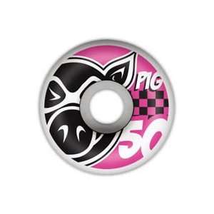  Pig Stockers Skateboard Wheels 50MM (Set of 4): Sports 