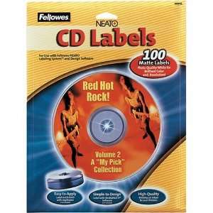  Fellowes 99941 CD labels Matte (100 Capacity): Office 