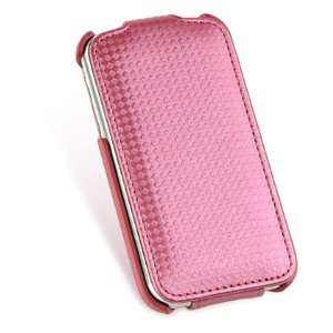  Pink Carbon Fiber Fabric Skin Cover Case with Front Cover 